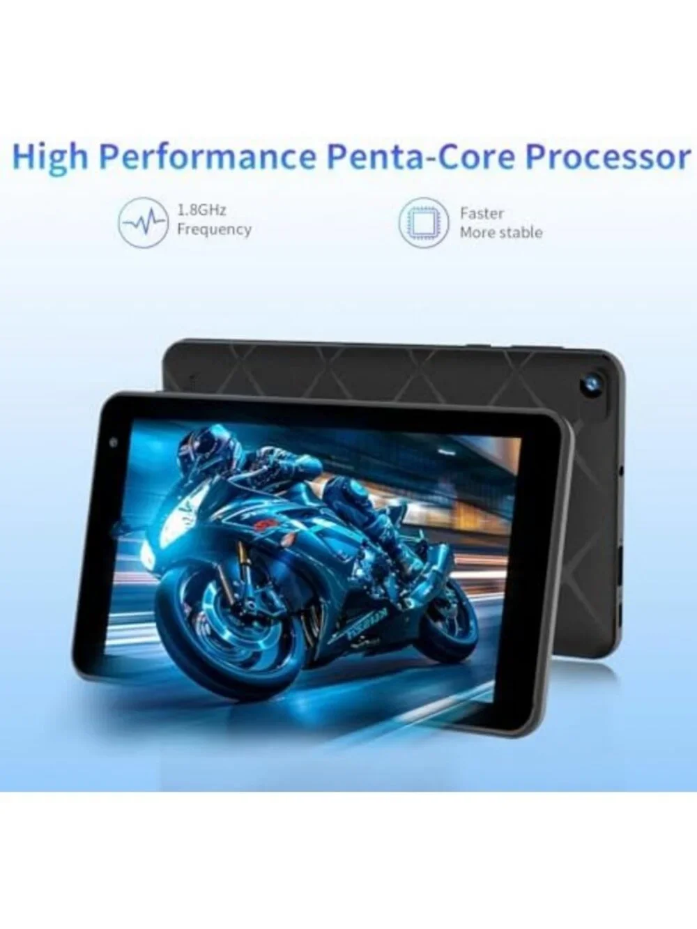 7-Inch Android Tablet, 8GB RAM, 32GB Storage, Expandable, 5G WiFi, Dual Camera
